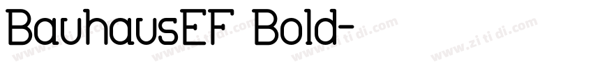 BauhausEF Bold字体转换